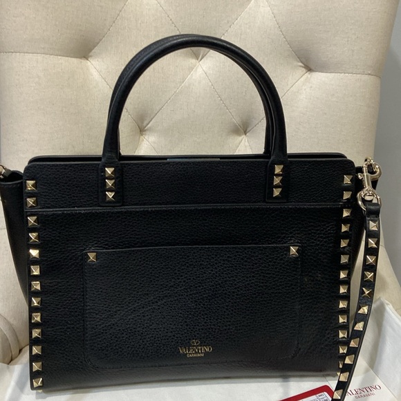 Valentino Garavani Rockstud Double Handle Crossbody Bag - Picture 13 of 13